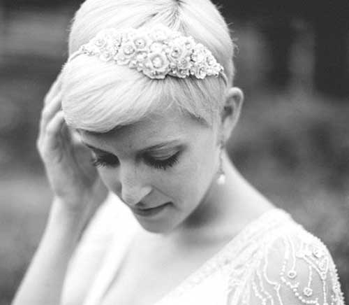 Bridal Pixie Blonde Hair for Wedding Bridal Pixie Blonde Hairstyles for Wedding