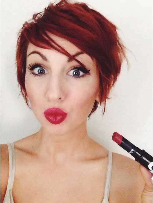 Long Pixie Red Hair Idea Women Long Pixie Red Hair Ideas for Women