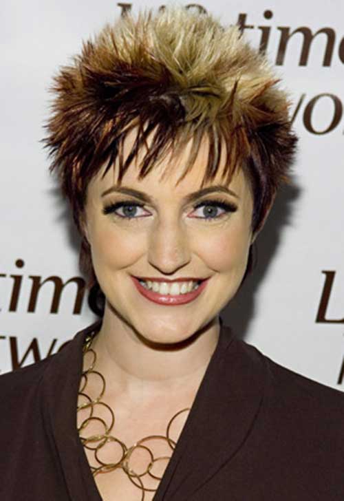 Spiked Highlighted Pixie Cuts Spiked Highlighted Pixie Hair Cuts