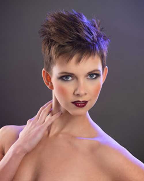 Spiked Pixie Haircut Spiked Dark Pixie Haircut