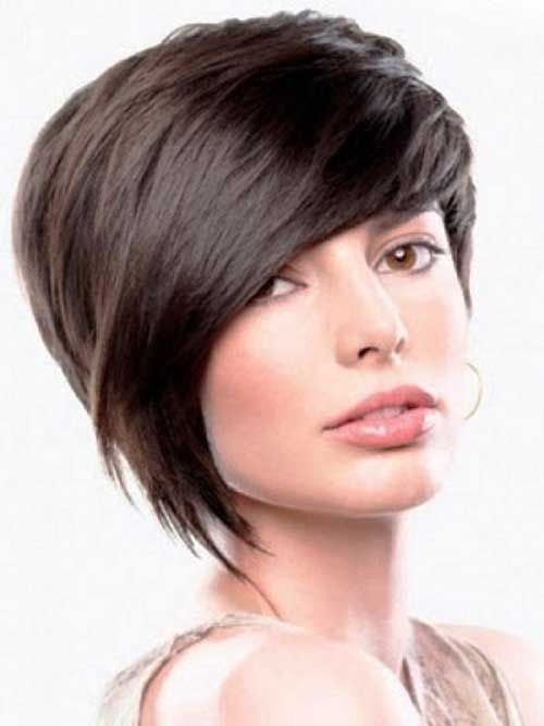 Asymmetrical Pixie Cut Dark Hair Asymmetrical Pixie Cut Dark Hair Color