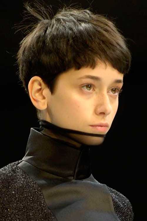 Dark Brown Pixie Hair Dark Brown Pixie Hairstyles