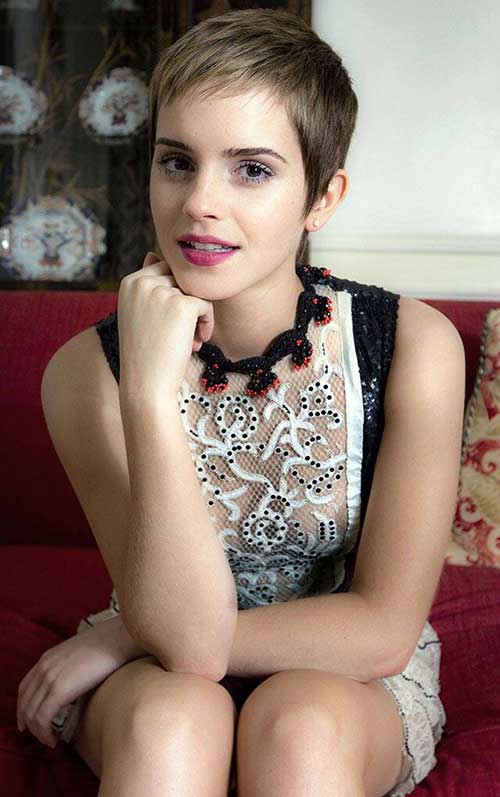 Emma Watson Pixie Haircut Emma Watson Nice Pixie Haircut