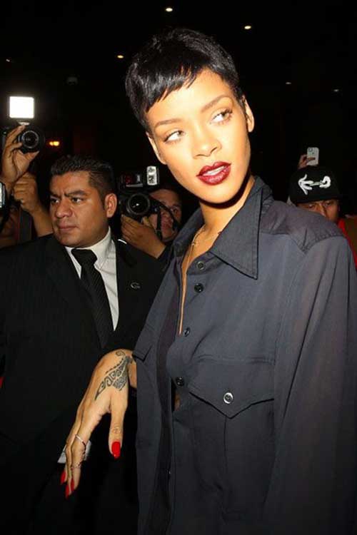Rihanna Pixie Cuts Rihanna Pixie Hair Cuts