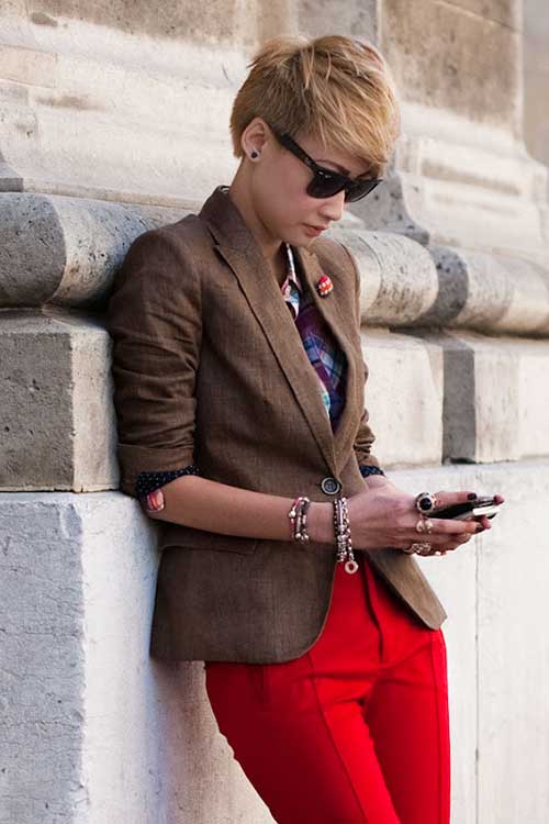 Sand Blonde Color Pixie Hair Sand Blonde Color Pixie Hair Ideas