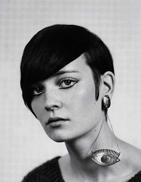 Short Pixie Haircuts 2014-2015-17 Vintage Dark Short Pixie