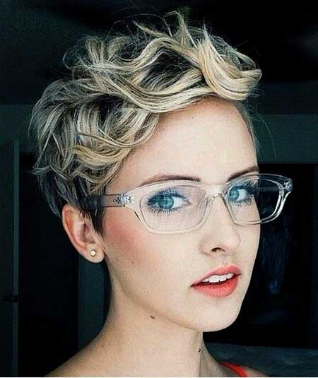 Short Pixie Haircuts 2014-2015-19 Ash Blonde Curly Pixie