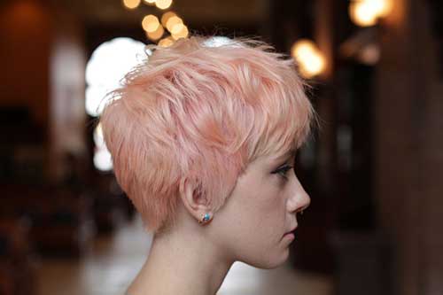 Pink Short Pixie Haircuts