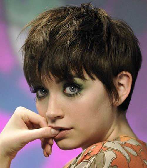 Pixie Cuts with Long Bangs