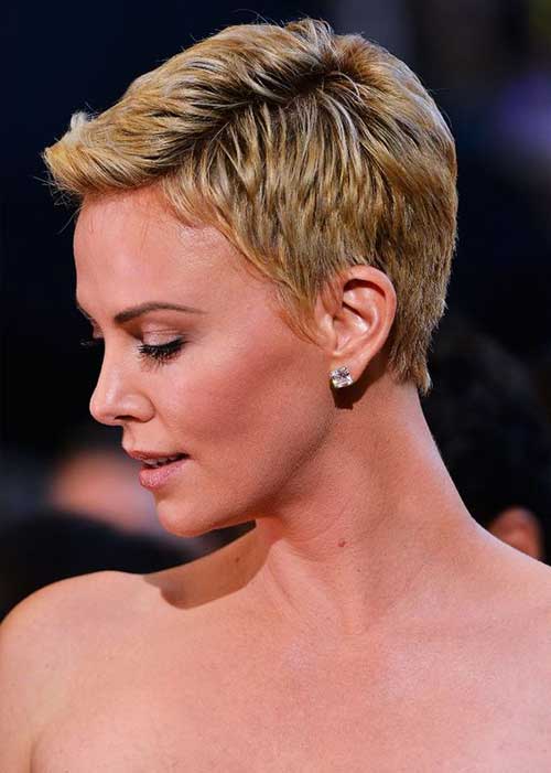 Charlize Theron Pixie Hairstyles