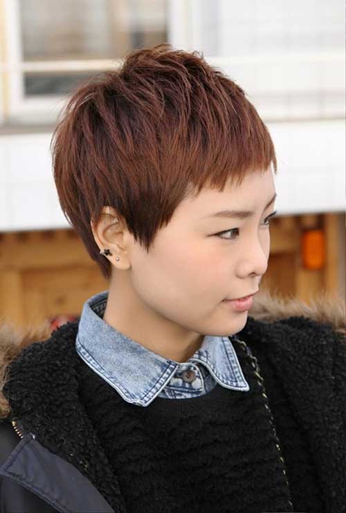 Brown Pixie Cut with Bangs Brown Pixie Cut with Bangs 2015