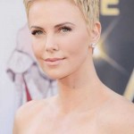 New Charlize Theron Pixie Haircut