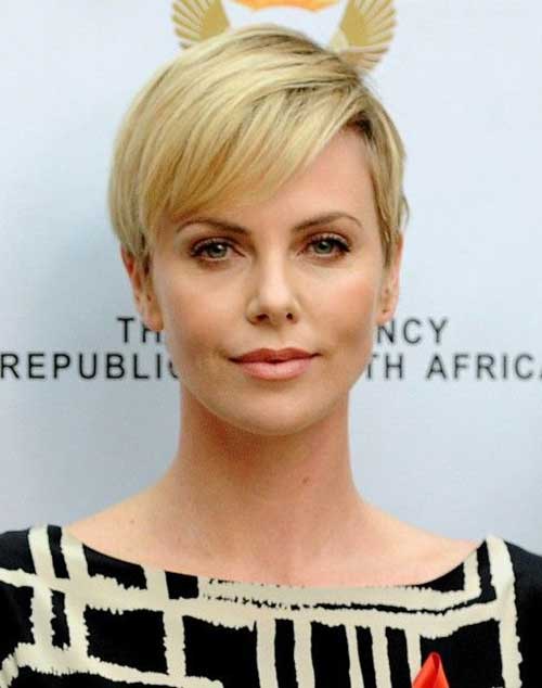 Charlize Theron Straight Pixie Charlize Theron Straight Pixie Hairstyle