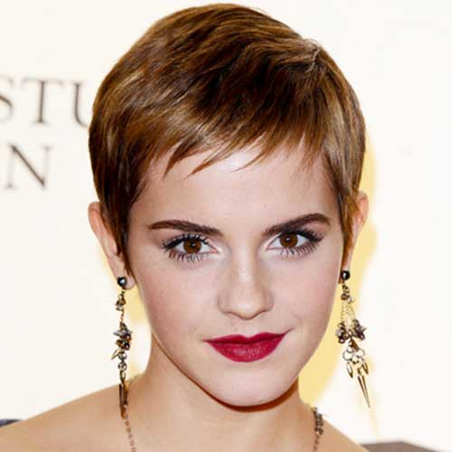Emma Watson Fine Pixie Hair