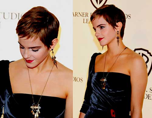 Emma Watson Long Pixie Cut Idea