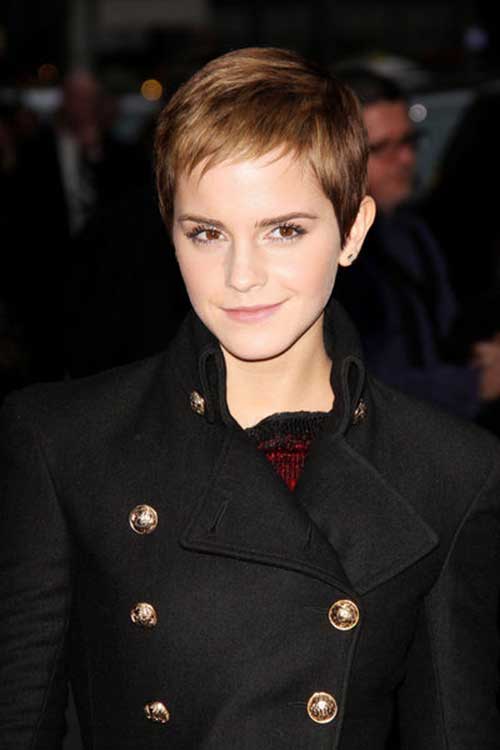 Emma Watson Pixie Straight Hairstyles