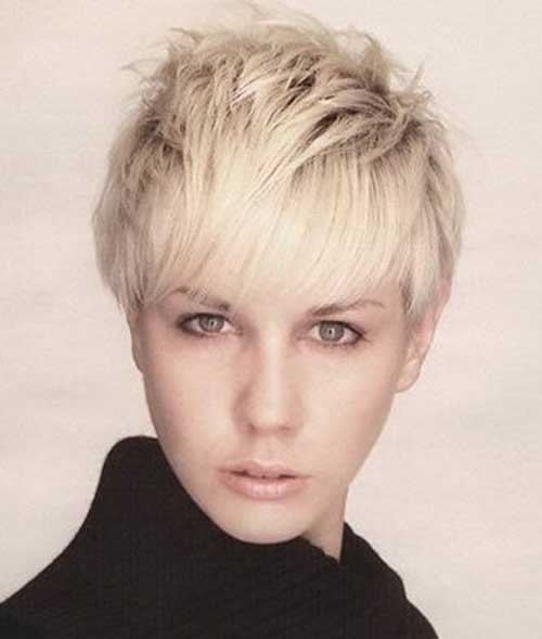 Layered Ash Blonde Pixie Cut with Bangs Layered Ash Blonde Pixie Cut Ideas with Bangs