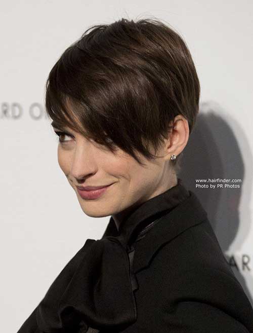 Layered Pixie Cut with Long Bangs Ideas