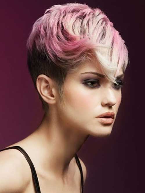 Pink Colorful Pixie Hairstyle