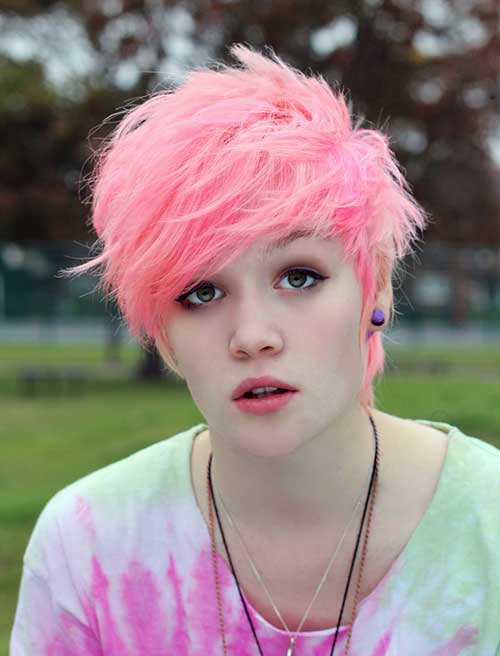 15 Pink Pixie Haircuts