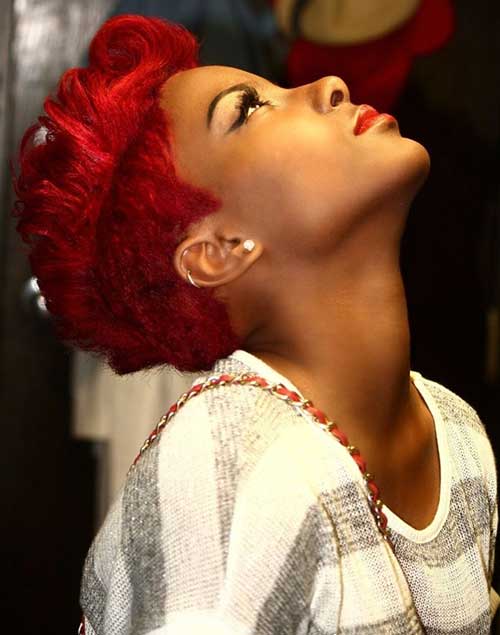 Red Curly Pixie Hair Ideas