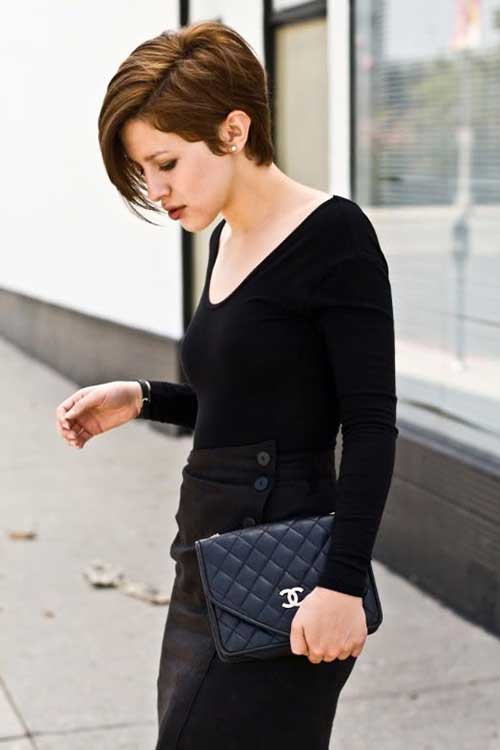 Asymmetrical Pixie Haircut Trendy Asymmetrical Pixie Haircut