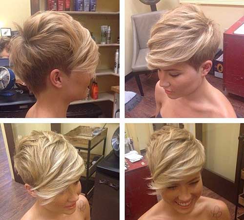 Trendy Blonde Pixie Hair