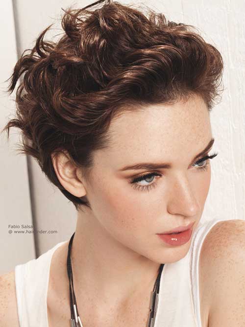 Brown Hair Pixie Cut