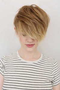 Highlighted Long Pixie Cuts