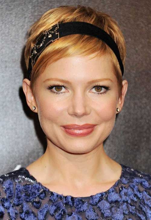 Michelle Williams Headbanded Pixie Michelle Williams Headbanded Pixie Cut