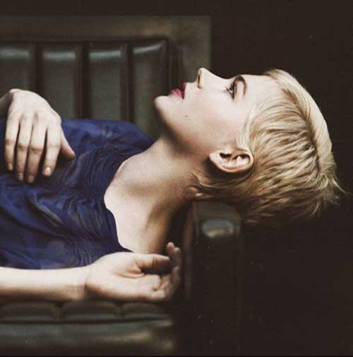 Michelle Williams Pixie Haircut Michelle Williams Pixie Haircut Side