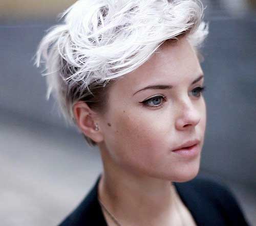 Pixie Cropped Blonde Hair
