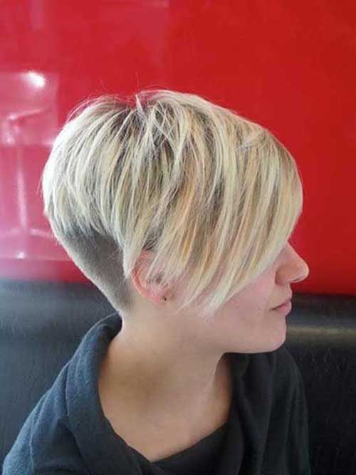 Shaved Asymmetrical Pixie Cuts