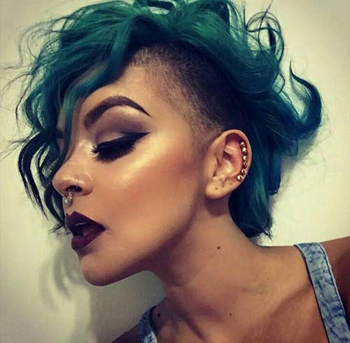 Shaved Messy Curly Pixie