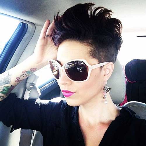 Trendy Shaved Pixie Cuts