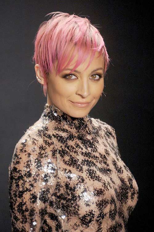 Different Colored Pixie for Round Faces Different Colored Pixie Cuts for Round Faces