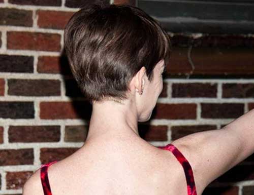 Anne Hathaway Pixie Cut Back Best Anne Hathaway Pixie Cut Back