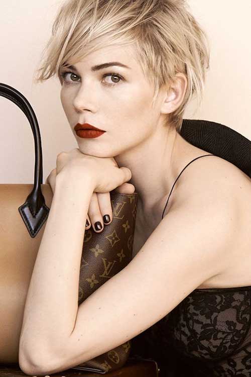 Michelle Williams Louis Vuitton Hair Michelle Williams Louis Vuitton Pixie Hair