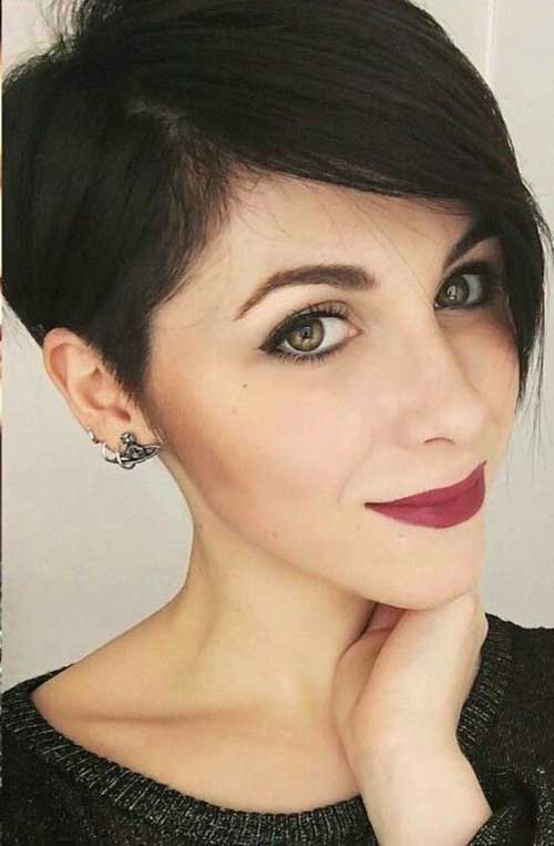 Asymmetrical Pixie Hairstyle