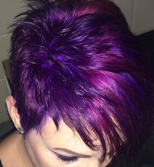 Purple Pixie Cut