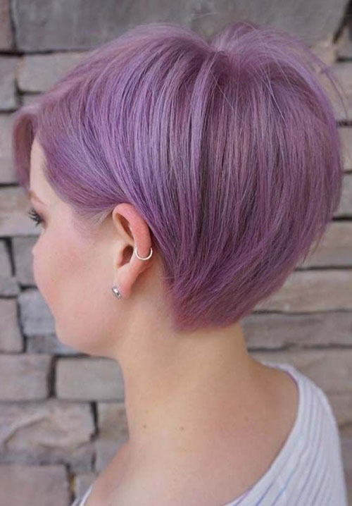 Pixie Cut Purple Hair